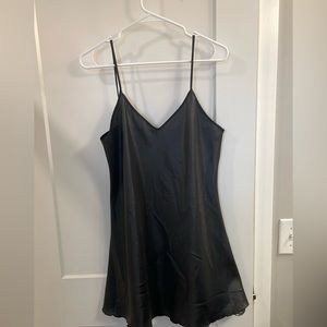 Black slip dress